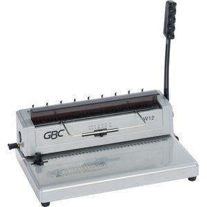 GBC W12 Handmatige Pons- en Wirebindmachine - Capaciteit 125 A4 vellen