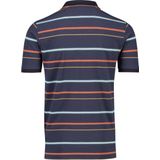 CASA MODA comfort fit heren polo - blauw gestreept - Maat: 4XL