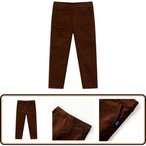 Kinderbroek - Maat 104 - Cognackleurig - Comfortabel Kinderbroek - Kinderkleding - Jongenskleren - Meisjeskleren - Cognackleur