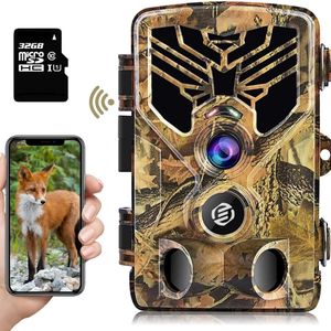 Equivera Wildcamera - Wildcamera met Nachtzicht - Wildcamera's - Wildcamera met Nachtzicht en Wifi - Wildlife Camera's - Wild Camera - Buitencamera met Nachtzicht - Wildcamera voor Buiten - Wildcamera met Sensor