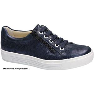 Solidus - Kendal - Damesschoenen - Ocean - Glinsternubuck - Extra Brede Leest