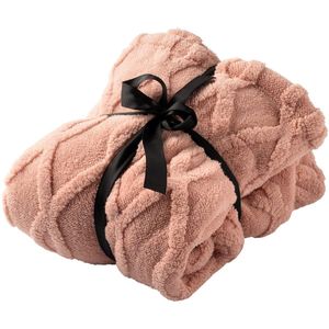 ROSETTA - hoodie 60x90 cm - hoodie deken - tieners - Rose Tan - roze