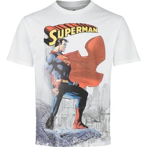 Superman Daily Planet Heren T-shirt - wit - S