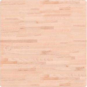 vidaXL - Tafelblad - vierkant - 80x80x2,5 - cm - massief - beukenhout