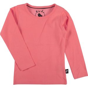 Birds by D-Rak - T-shirt lange mouwen - koraal - maat 140