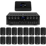 Power Dynamics - Multiroom Geluidsinstallatie - 8-Zone Versterker - 16 Speakers - DAB Tuner