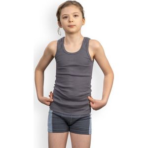 HL Tricot-Singlet/onderhemd Xander Grijs--GRIJS-Maat 164