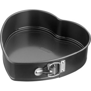 Hartvormige bakvorm 25 x 26 x 7 cm met antiaanbaklaag voor gelijkmatige bruining Springvorm