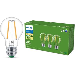 Philips - LED-lampen - Warmwit - 3 Stuks - Energie-efficiëntieklasse A