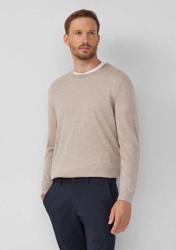 s.Oliver - Strickpullover - Merinowol - Normale Pasvorm - Ronde Hals