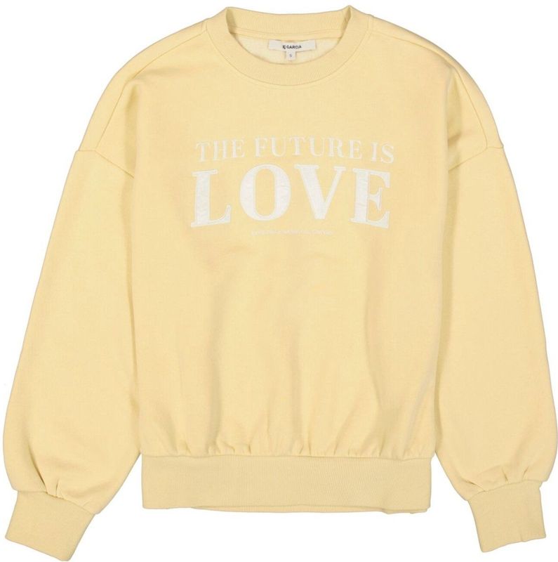 Garcia - Sweater - Met Tekstprint - Ronde Halslijn - Lange Mouwen - Relaxed Fit