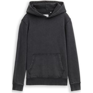 TOM TAILOR - Sweatshirt - Zwart - Capuchon - Lange Mouw