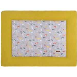 Baby's Only Boxkleed Forest - Parklegger - Speelkleed - Mustard - 75x95 cm - Extra dik - Boxmatras - Tweezijdig te gebruiken