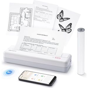 Draagbare thermische printer voor mobiel gebruik - Bluetooth verbinding - ideaal voor thuis, school en onderweg