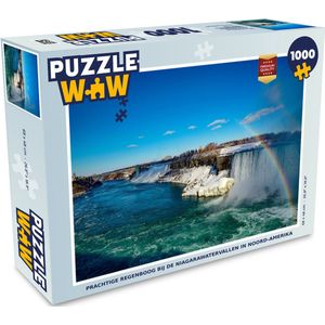 Puzzel Prachtige regenboog bij de Niagarawatervallen in Noord-Amerika - Legpuzzel - Puzzel 1000 stukjes volwassenen