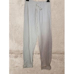 Dames jog broek creme wit One size 38 t/m42