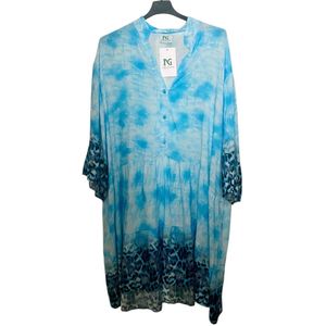 Dames Tuniek Jurk in grote maten onesize 44-54 Lichtblauw