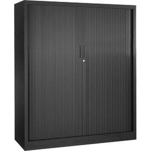 Stalen roldeurkast 135x120x43cm framekleur licht grijs (ral 7035)