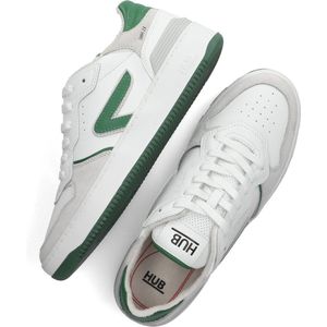 HUB Smash Heren Lage sneakers - Leren Sneaker - Heren - Wit - Maat 47