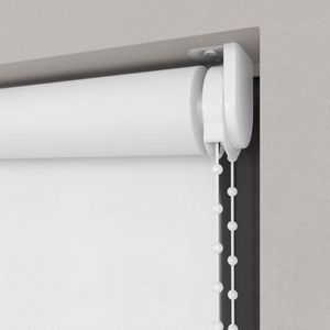 Dutchblinds Rolgordijn - verduisterend - Wit - 205x190cm - Raamdecoratie op maat