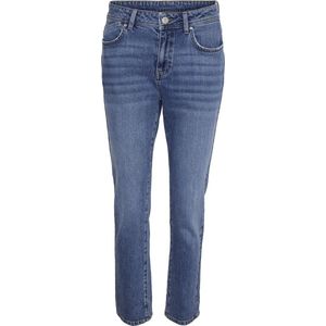 Noisy may Jeans Nmolivia Nw Slim Straight Jeans Mb 27015687 Medium Blue Denim Dames Maat - W26 X L30