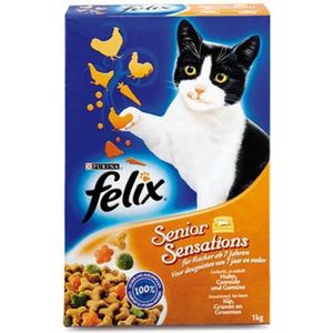 FELIX Senior Sensations - Kattenvoer - 1 kg