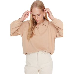 Trendyol Gele Polokraag Basic Dun Gebreide Sweater