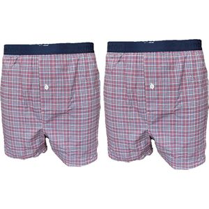 Embrator mannen Boxershorts 2-stuks geruit maat L