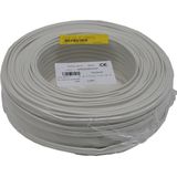 Benson Stroomkabel - Tweeling - 2 x 0.75 mm² - Wit - 100 meter