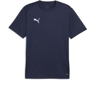 PUMA teamGOAL Jersey Heren Sportshirt - PUMA Navy-PUMA Wit-Persian Blauw - Maat XL