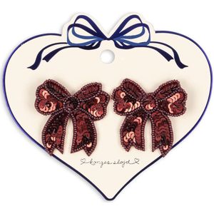 Konges Sløjd 2 Stuks Haarclip Met Pailletten | Rio Rood