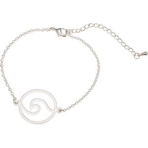 24/7 Jewelry Collection Golven Armband - Golf - Cirkel - Zilverkleurig