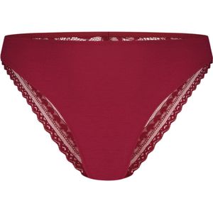 Ten Cate Dames Secrets Modal Slip Lace Beet Red XL