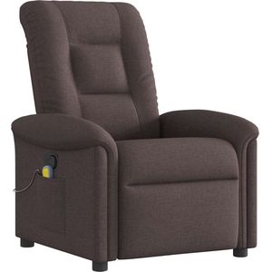 vidaXL Massagestoel verstelbaar donkerbruin