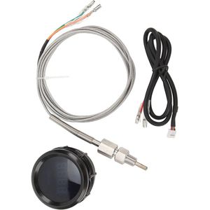 Uitlaatgastemperatuurmeter EGT-meter met Sensor Hoge Nauwkeurigheid Universele Pasvorm 52 Mm 12V voor auto's