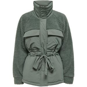 ONLY - ONLARIANNA PADDED MIX TEDDY JACKET OTW - Gewatteerde Jas - Meisjes