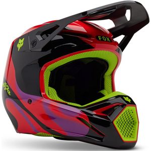 FOX - V1 Emotion - Crosshelm - Zwart Rood Geel
