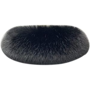 Fur collar met faux fur - Stola voor mannen en vrouwen - Winterjas met capuchon en knopen