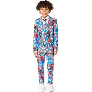 OppoSuits Boys' Sonic the Hedgehog™ Suit - Officieel Sonic Kostuum - Verkleedkleding - Maat EU92/98
