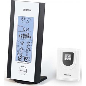 Cresta Care DTX250 Digitaal Weerstation voor binnen en buiten | Zwart/Zilver