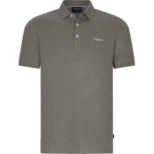 Cavallaro Napoli - Bavegio Poloshirt Melange Groen - Regular-fit - Heren Poloshirt Maat XL