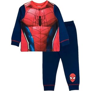 Marvel Spiderman Pyjama - rood met blauw - Maat 92/98 - Jongenspyjama