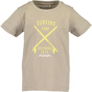 Blue Seven-Kids boys knitted T-shirt-Sand - Maat 98