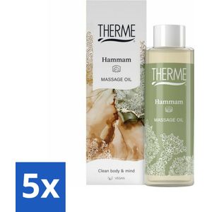 Therme - Hammam - Massageolie - Hydraterend - Verzorgend - 125ml - Bulkverpakking - 5 stuks