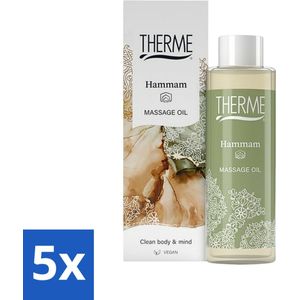 Therme - Hammam - Massageolie - Hydraterend - Verzorgend - 125ml - Bulkverpakking - 5 stuks