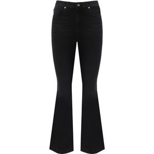 WB Jeans Dames flare jeans Mid Black - 28/32