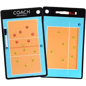 Coachbord volleybal - INCLUSIEF Magneten en stiften - tacktiekbord - coachbord - volleybal - coachmap volleybal - tacktiekbord volleybal