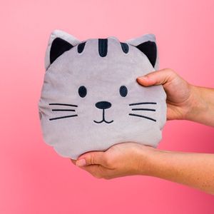 Balvi Kersenpitkussen Warmtekussen Warmteknuffel Kitty Kat Grijs