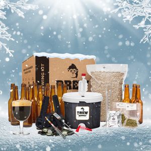 Brew Monkey Luxe Winterbier - Bierbrouwpakket - Zelf Bier Brouwen Bierpakket - Startpakket - Gadgets Mannen - Cadeau - Cadeautjes - Valentijn - Valentijn cadeautje voor hem - Valentijnsdag cadeau