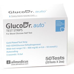 GlucoSafe/GlucoDr - Bloedglucose Teststrips - 2x25 Stuks